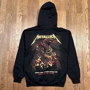 Metallica 2025 M72 North American Tour Toronto Band Music Hoodie Mens Small